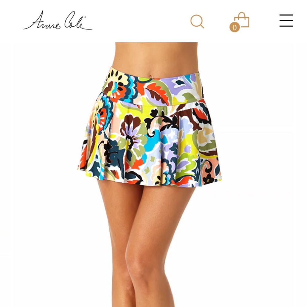 Anne Cole swim skirt